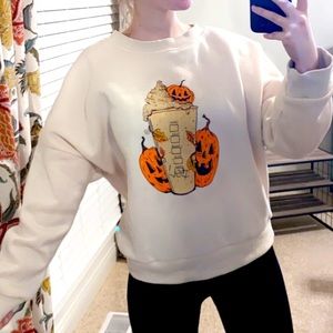 Pumpkin latte sweatshirt crewneck